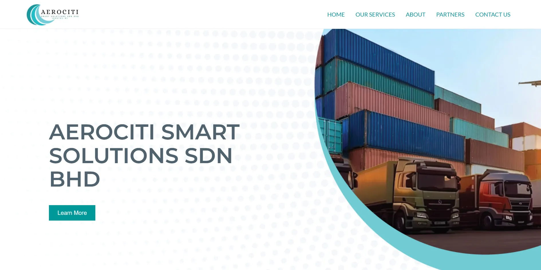 Aerociti Smart Solutions logistics company website homepage