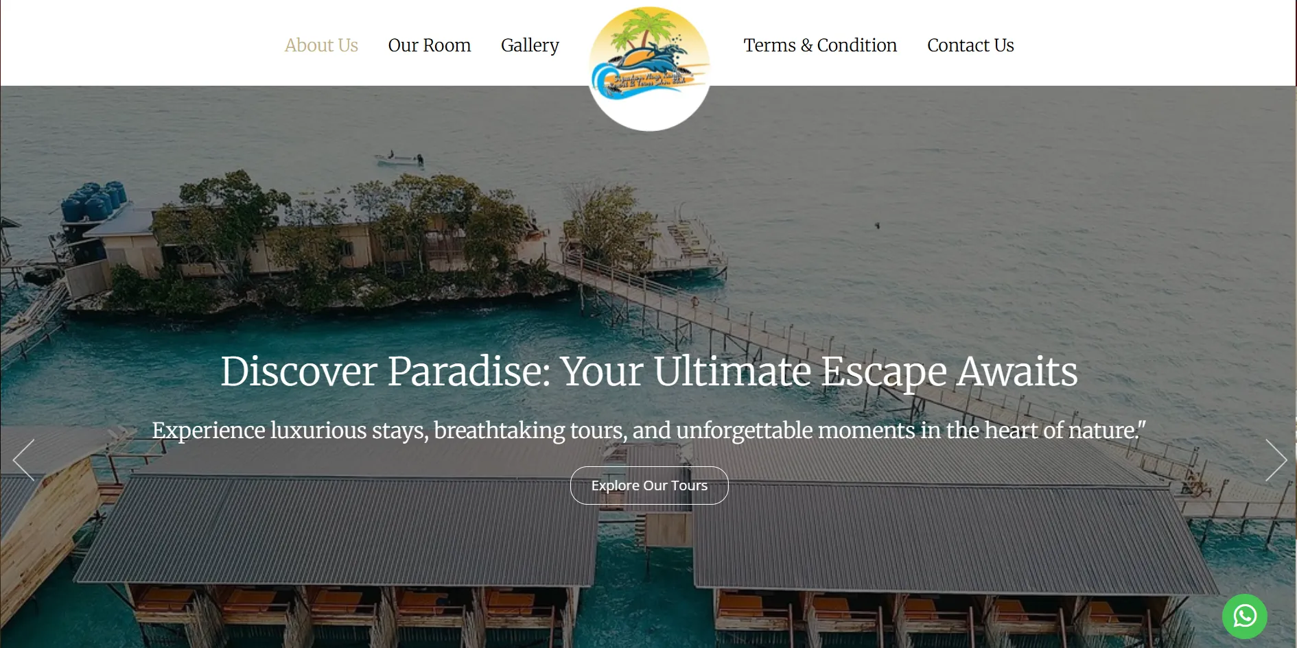 Nusakuya Resort island resort website homepage